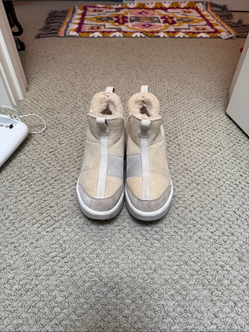 decker x Labs Slip-On Women’s Booties in Beige